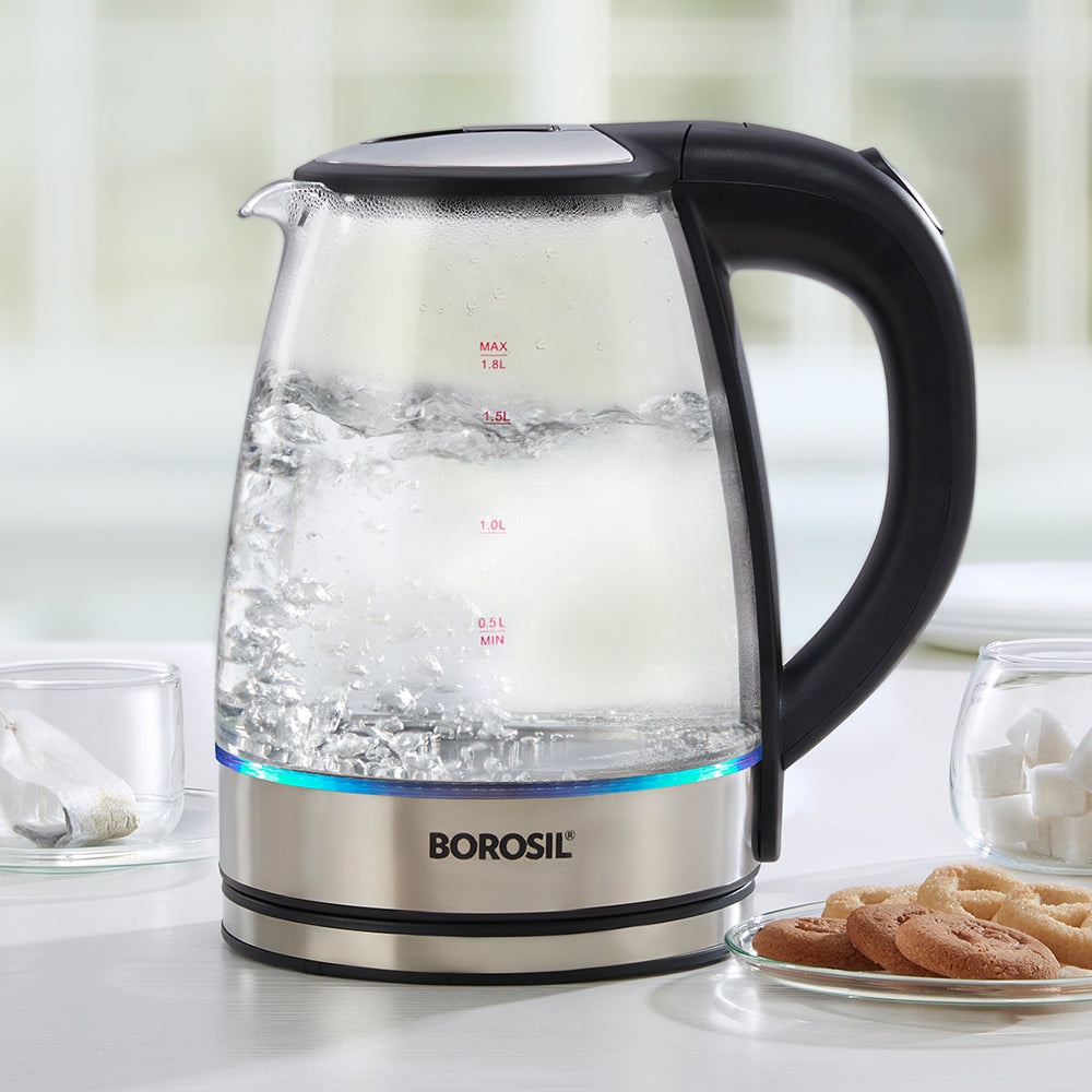 Buy Electric Glass Kettle, 1.8L 1500W at Best Price Online in India -  Borosil