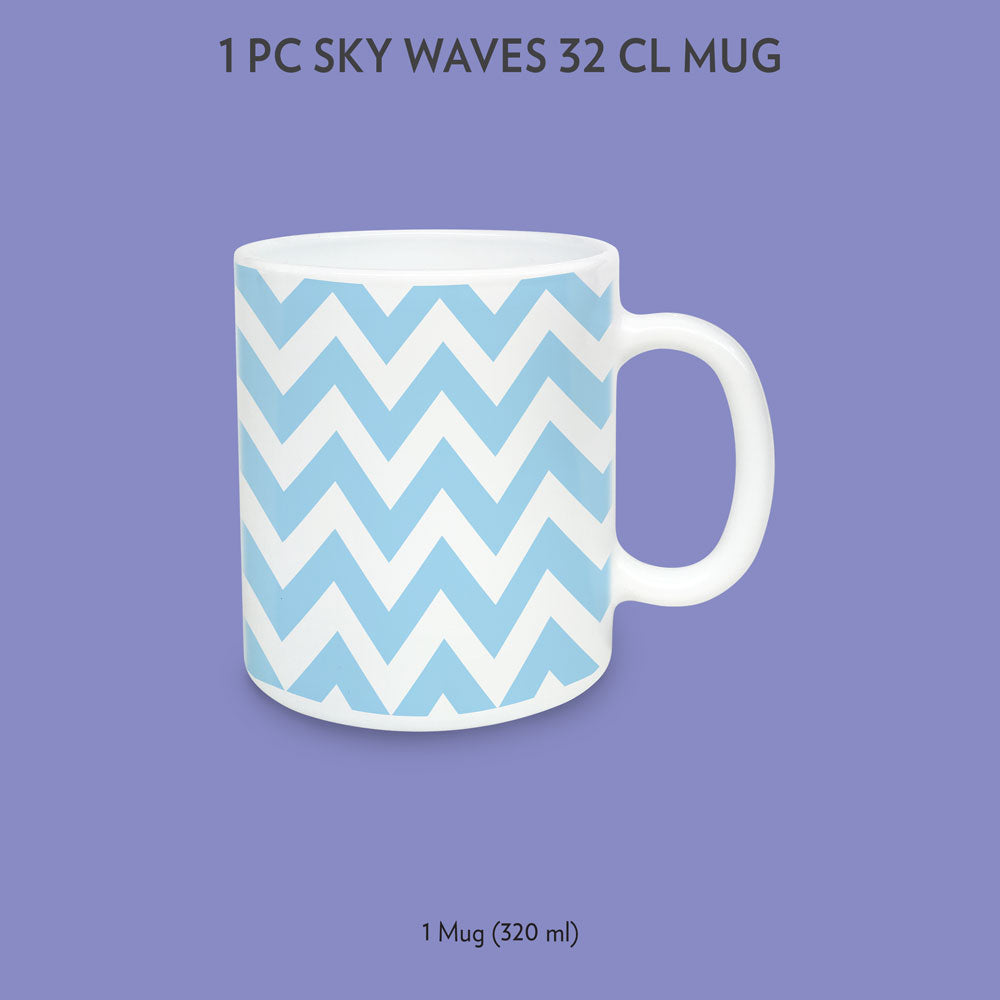 My Borosil Opalware Coffee Mugs & Travel Mugs 1 x 320 ml Sky Waves Mug