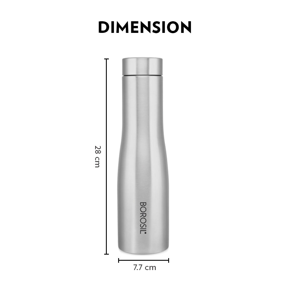My Borosil Stainless Steel Bottles 1 L Swan Bottle