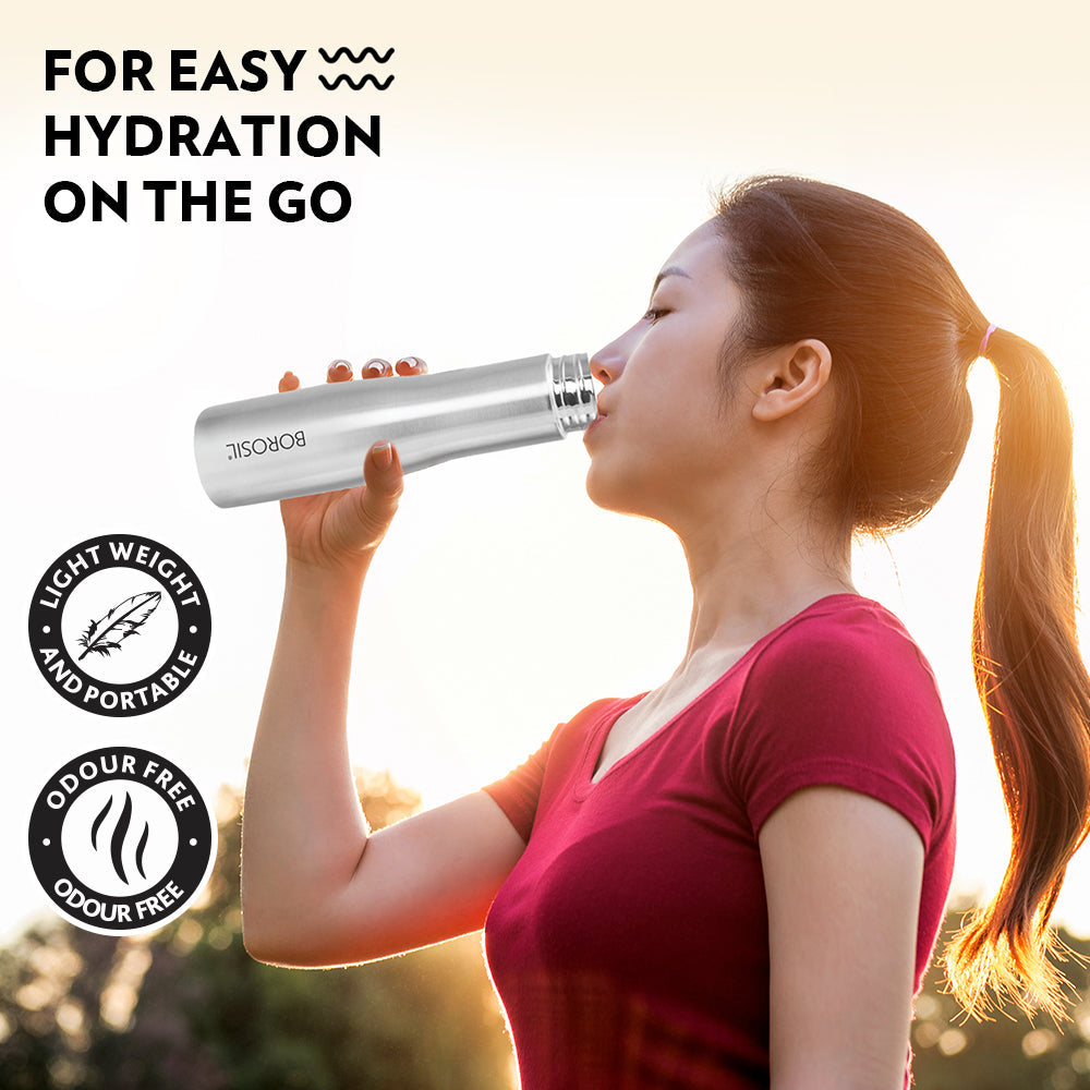 My Borosil Stainless Steel Bottles 1 L Swan Bottle