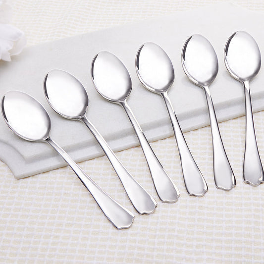 My Borosil Stainless Steel Cutlery Set of 6 - 18 cm Eva Dinner Spoon, Set of 6