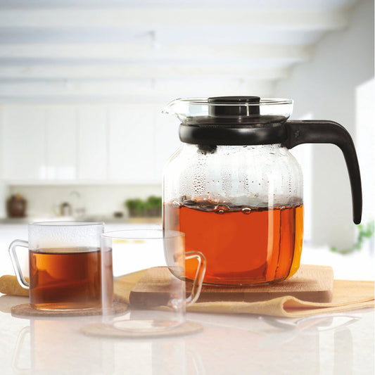 My Borosil Glass Tea Cups & Tea Sets 0.65L Carafe + 2 Mugs Classic Tea Set - Mini