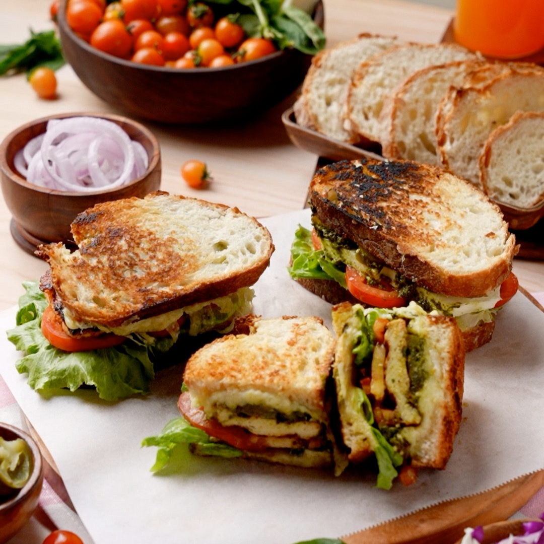 Grilled Cheese Paneer Sandwich