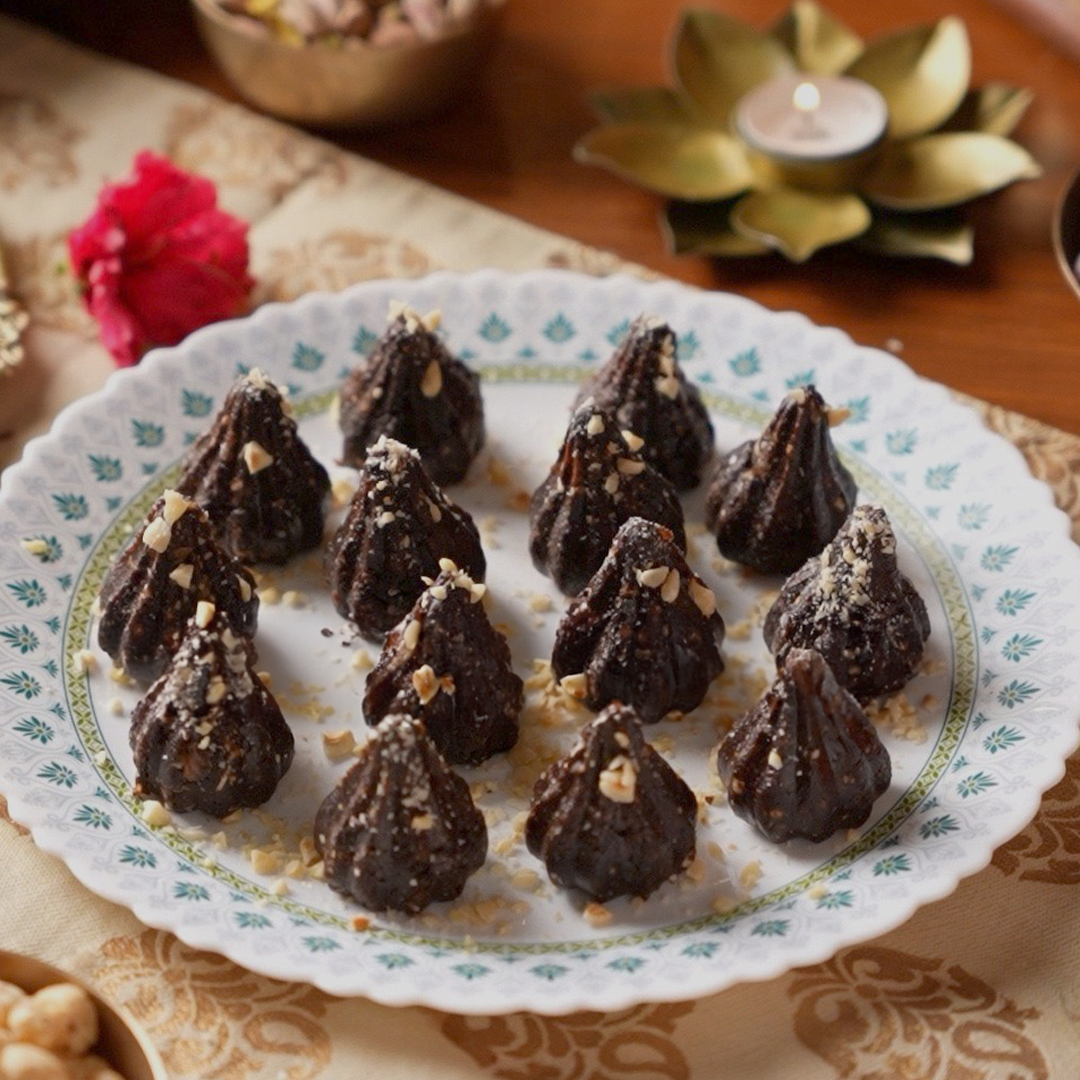 Nutella Stuffed Modak