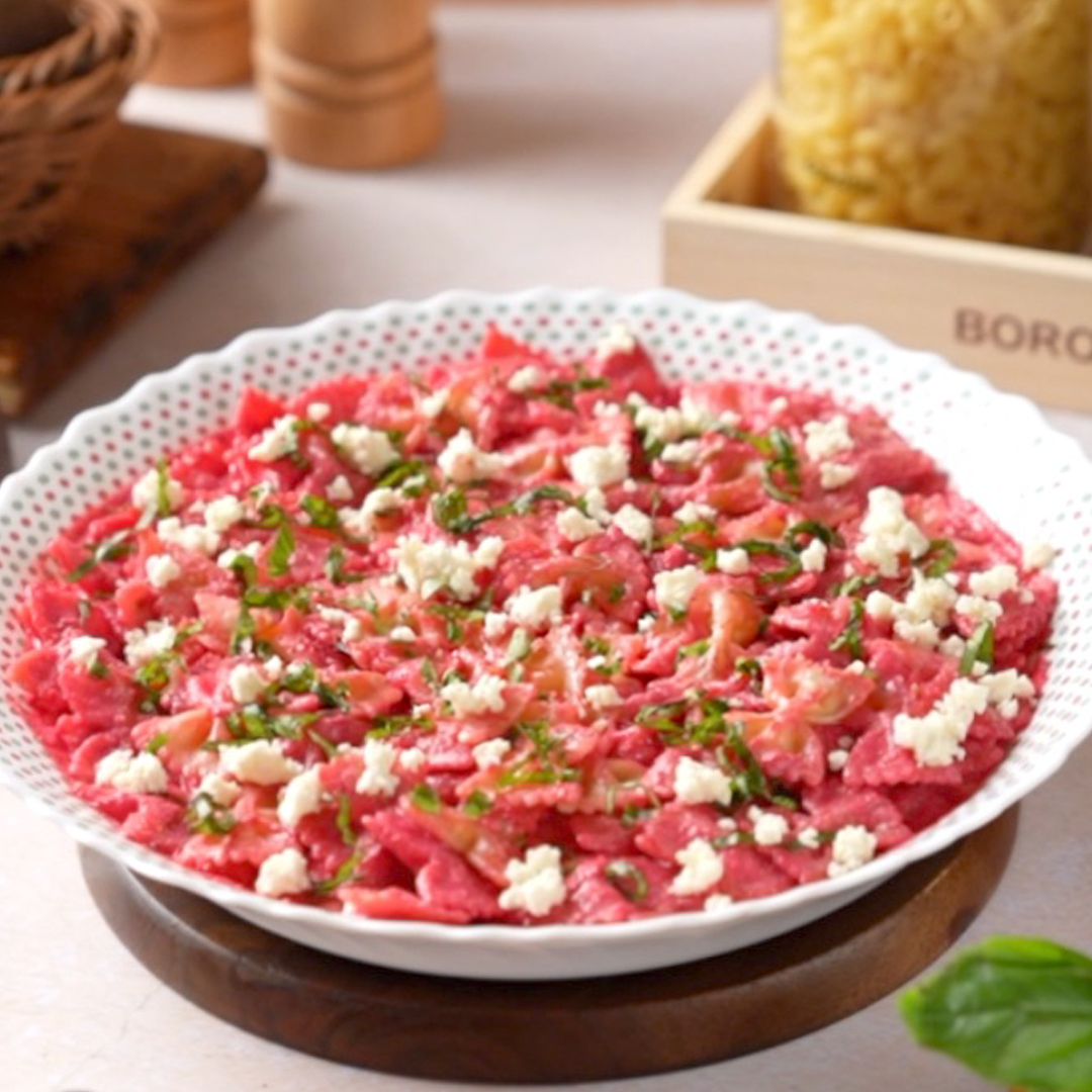 Creamy Beetroot Pasta