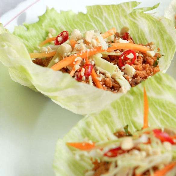 Soya Keema Lettuce Cups