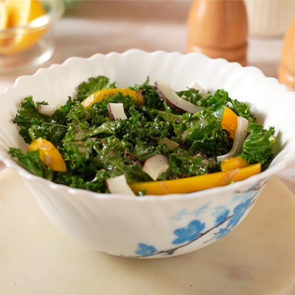 Wilted Kale Salad with Coconut Vinaigrette