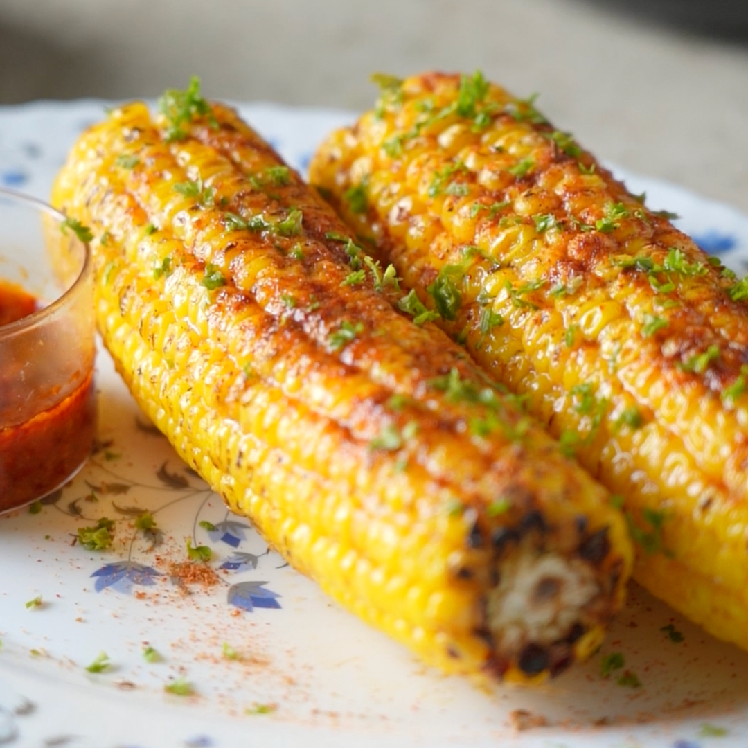 Air-fried Chatpata Bhutta