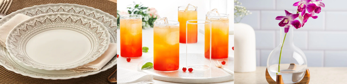Diwali Dining: Setting a Stunning Table with Borosil Dinnerware and Drinkware!
