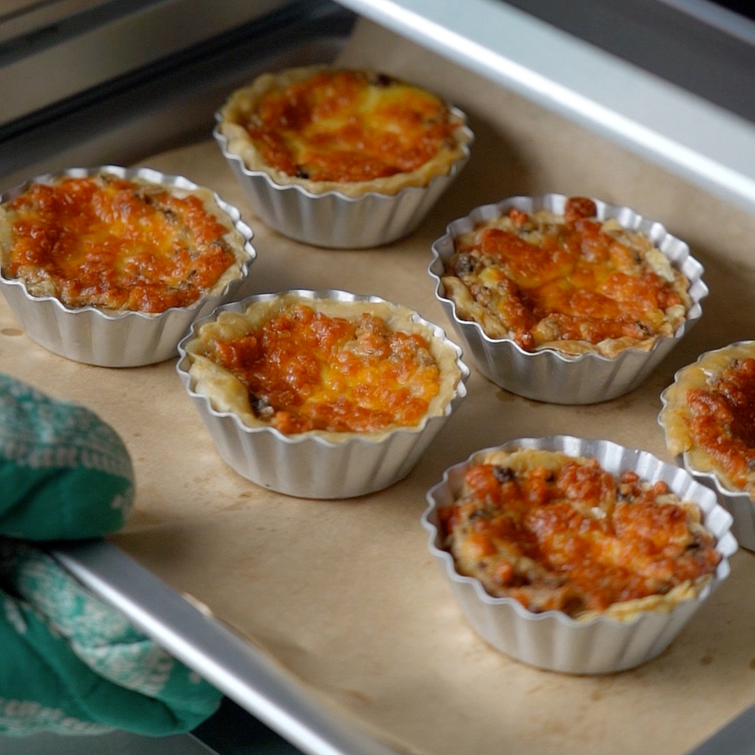 Mushroom & Cheese Tarts