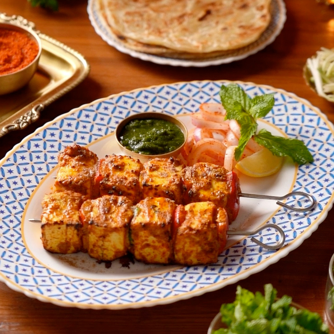Paneer Tikka Skewers