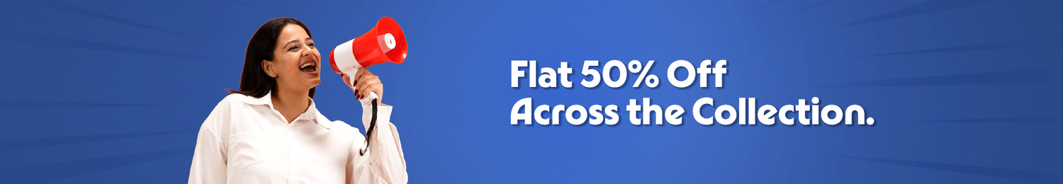 Flat 50% off