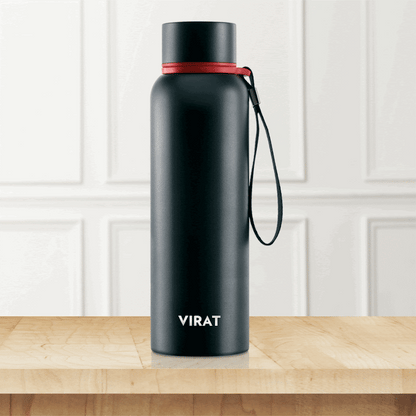 Personalised Trek Double Wall Bottle, Black