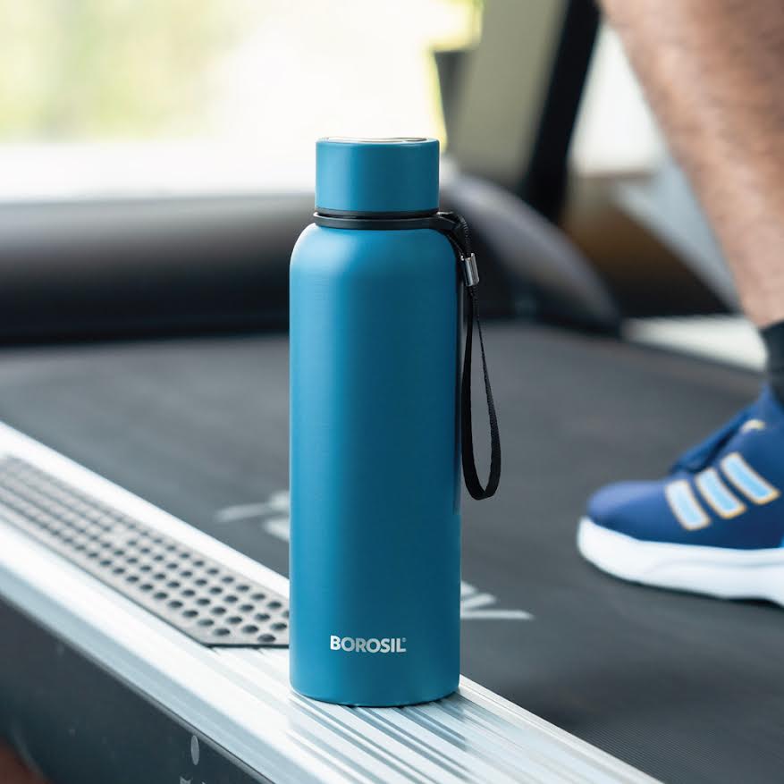 Borosil Trek Teal Blue, 700ml