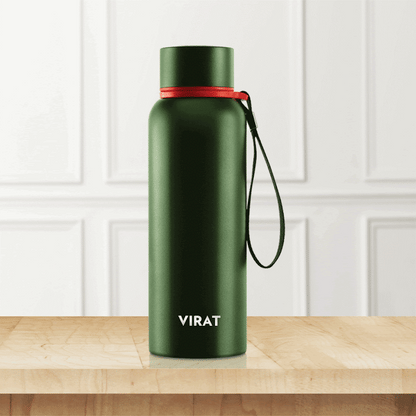 Personalised Trek Double Wall Bottle, Green