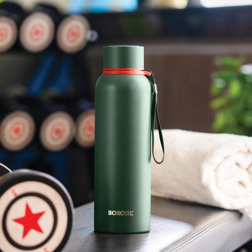 Trek Vacuum Insulated Bottle, Green