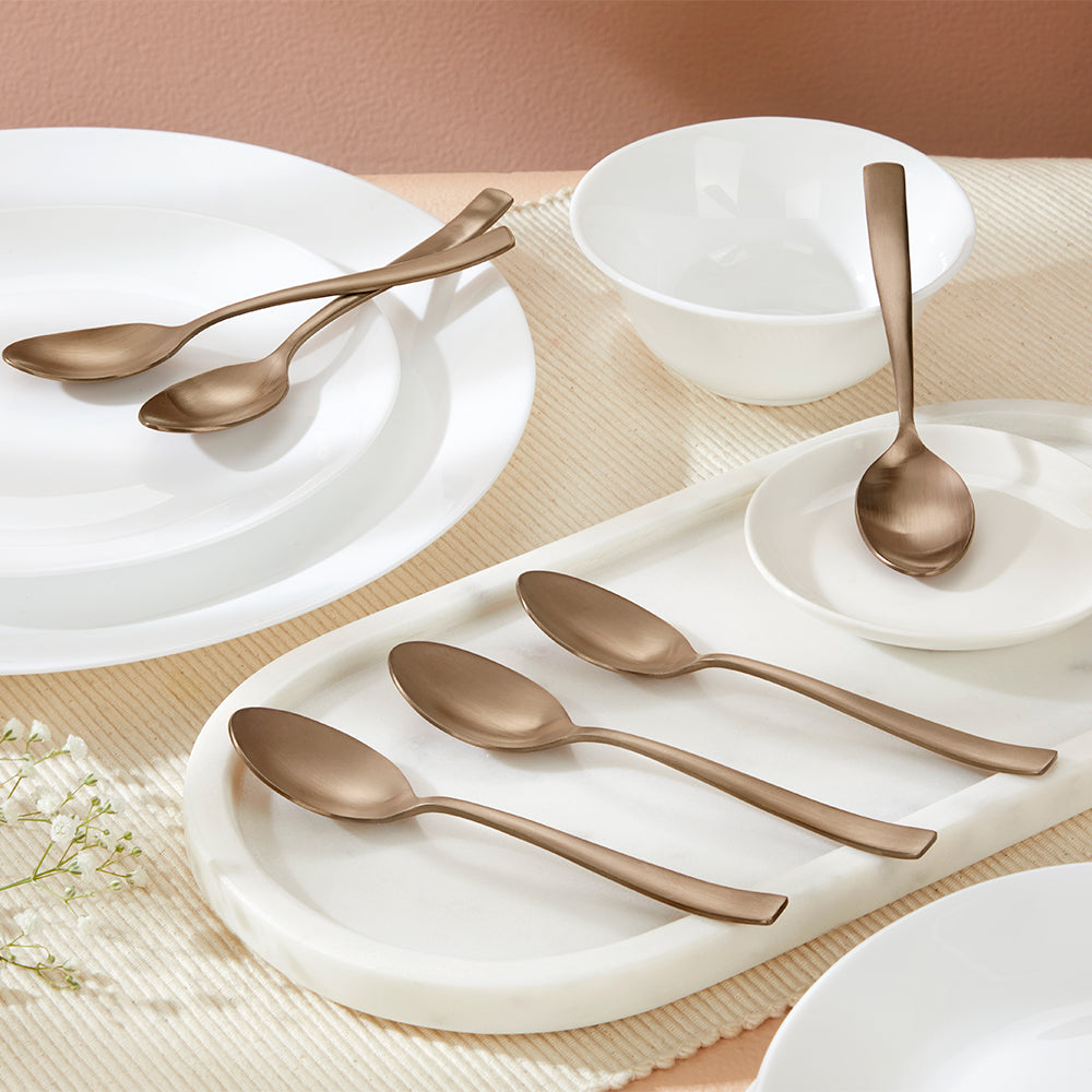 Amber Dessert Spoon Set of 6
