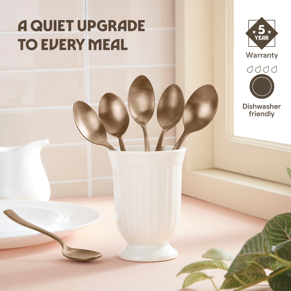 Amber Dessert Spoon Set of 6