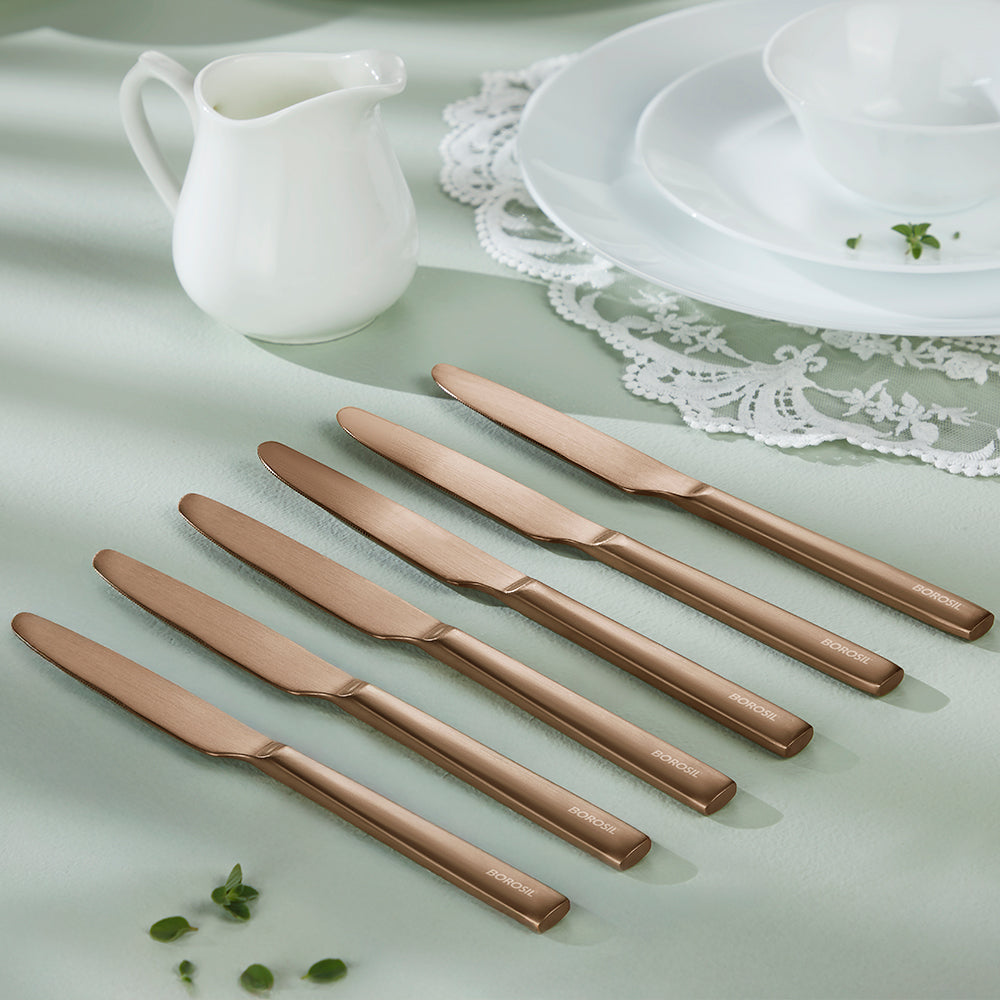 Amber Dinner Knife Set