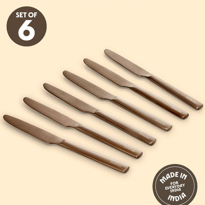 Amber Dinner Knife Set