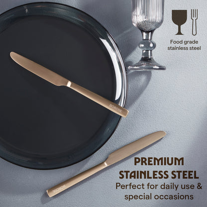 Amber Dinner Knife Set