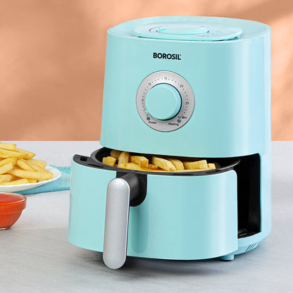 Smart Electric Air Fryer – Blue | Healthy Oil-Free Cooking