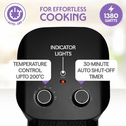 Best 4.5L 4-in-1 Air Fryer, Black