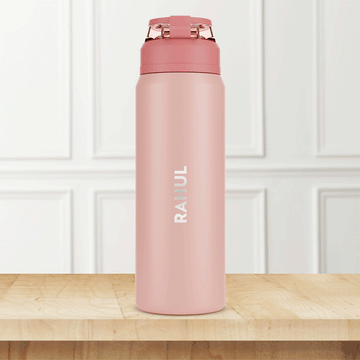 Aquasport Insulated Bottle, 600 ml, Peach - Personalise