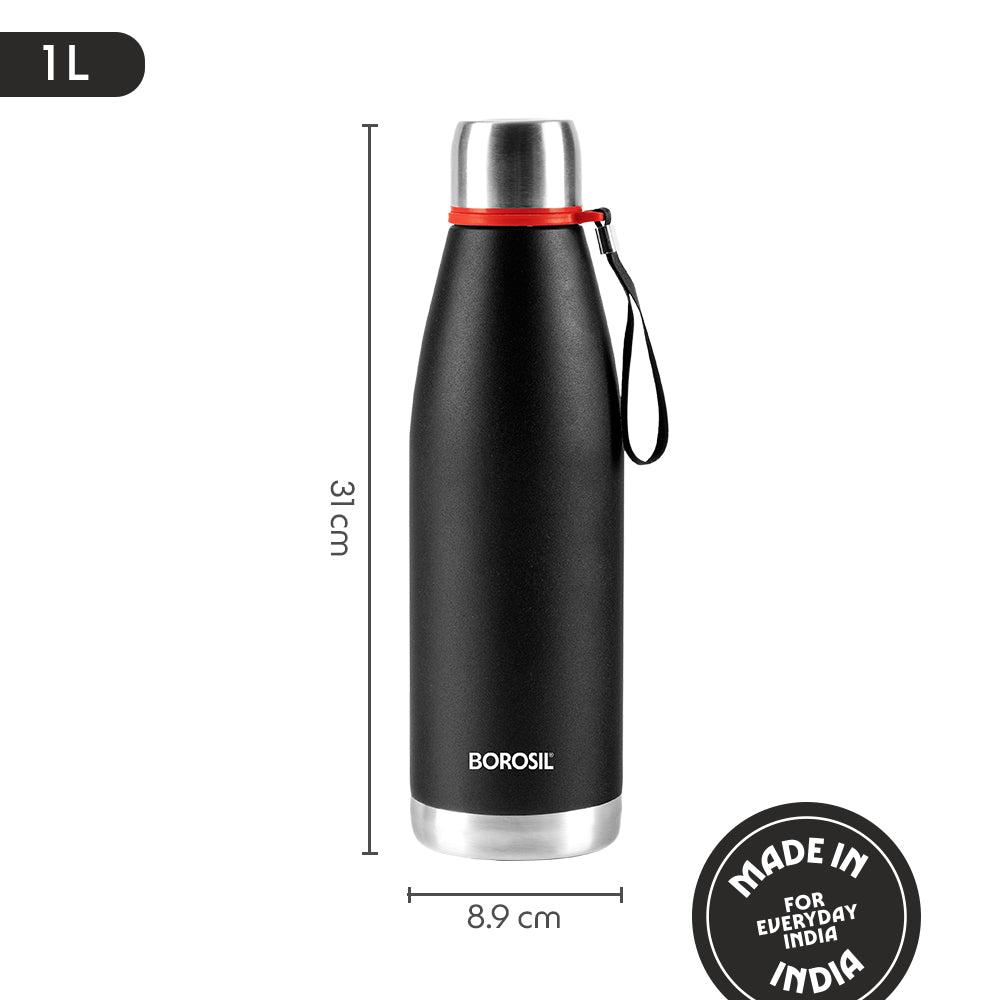 Altis Vacuum Insualted Bottle, Black