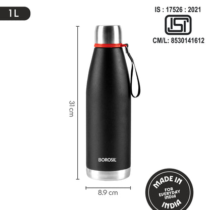 Altis Vacuum Insualted Bottle, Black