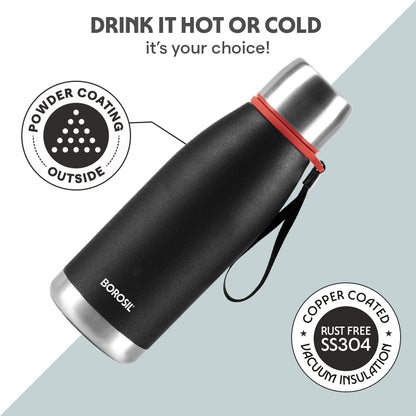 Altis Vacuum Insualted Bottle, Black