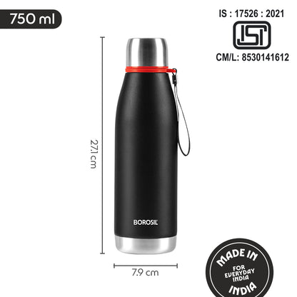 Altis Vacuum Insualted Bottle, Black