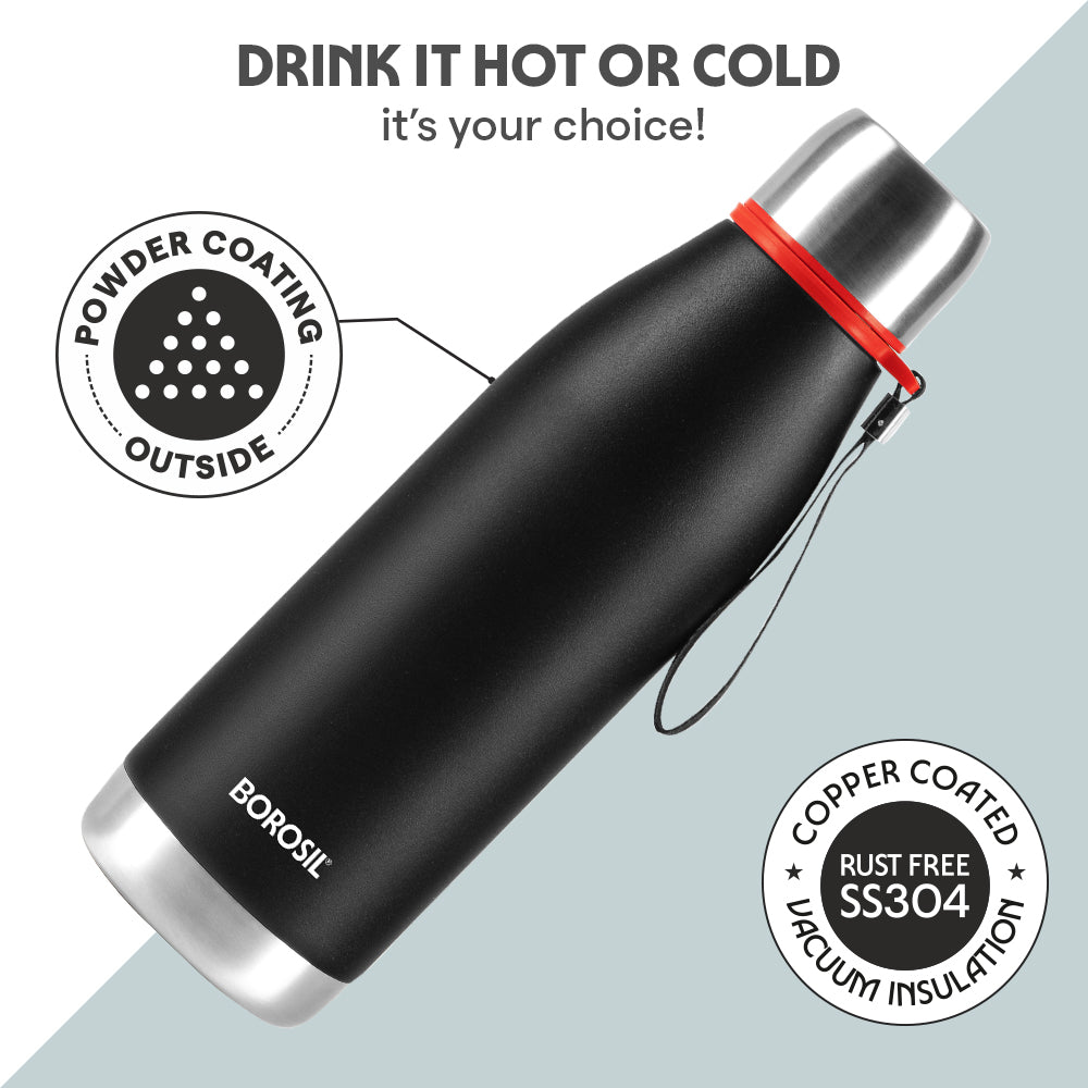 Altis Vacuum Insualted Bottle, Black