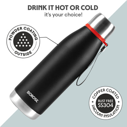 Altis Vacuum Insualted Bottle, Black