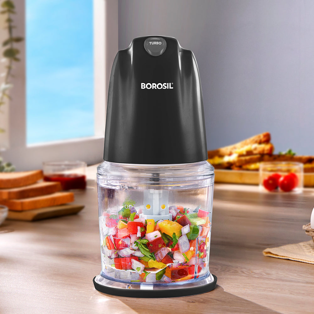 Borosil ChefDelite 260W Chopper, Black