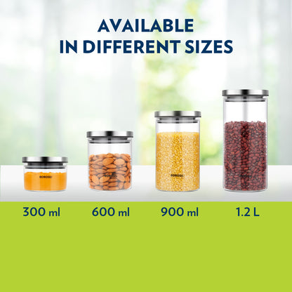 Classic Glass Jar with SS Lid, Personalise