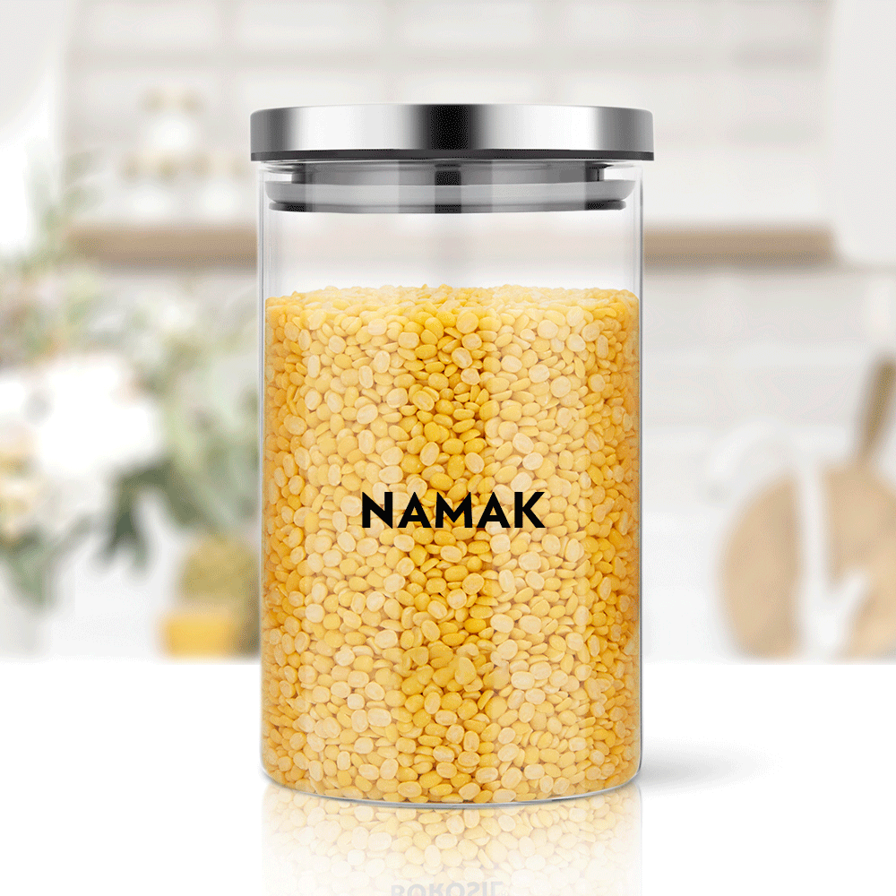 Personalised Classic Glass Jar with SS Lid