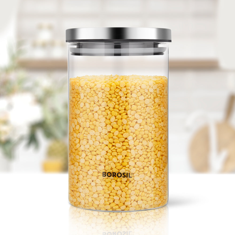 Classic Glass Jar with SS Lid, Personalise