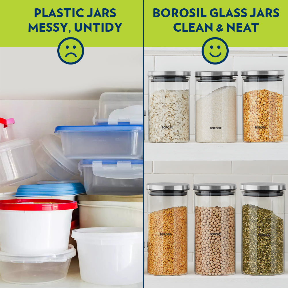 Classic Glass Jar with SS Lid, Personalise