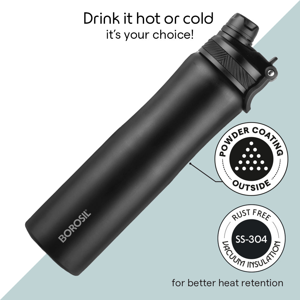 Duo Sport Insulated Stainless Steel Bottle, 800ml
