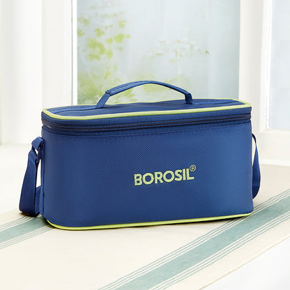 Borosil Blue Lunch Bag, Universal For Set of 4 - (320 ml & 240 ml)