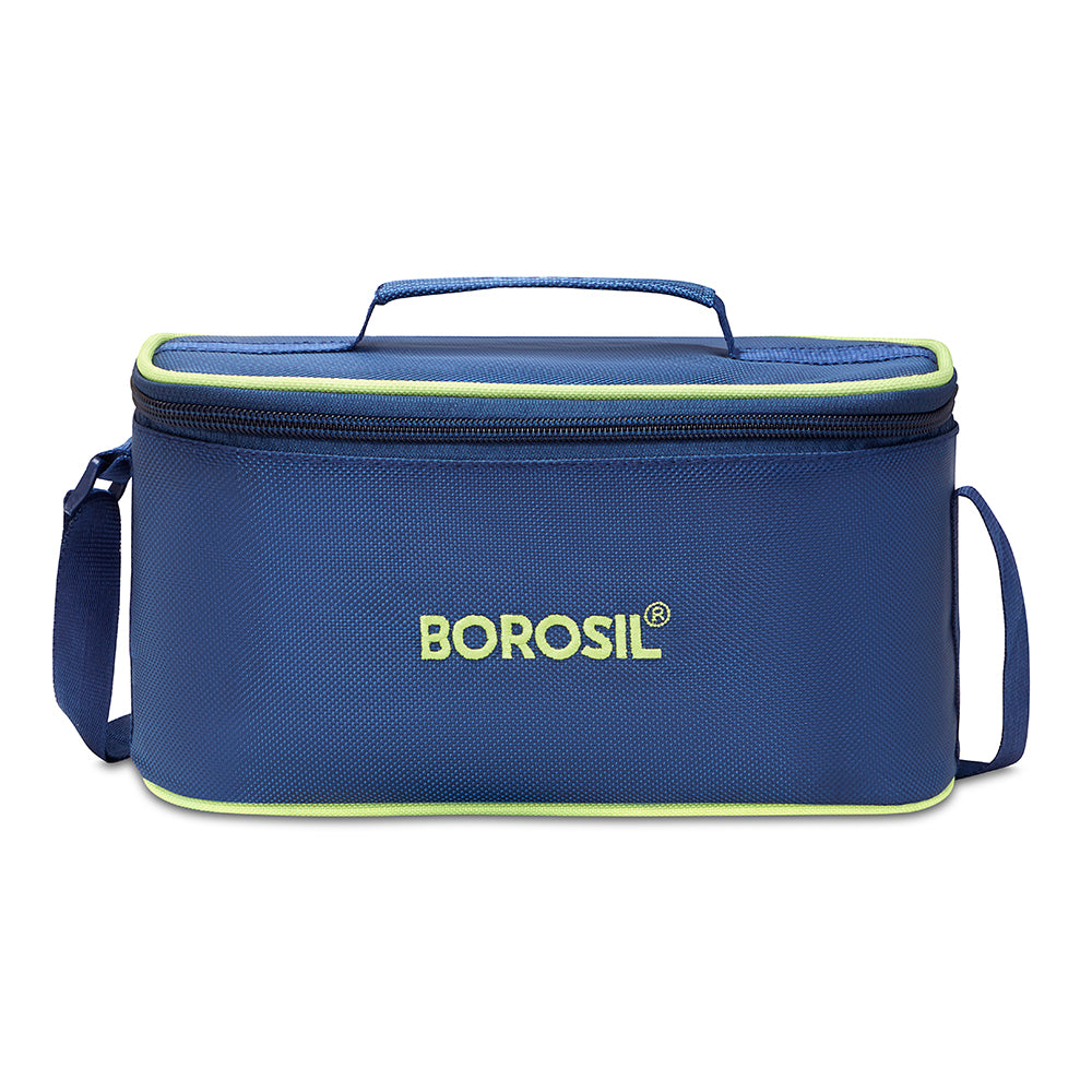 Borosil Blue Lunch Bag, Universal For Set of 4 - (320 ml & 240 ml)