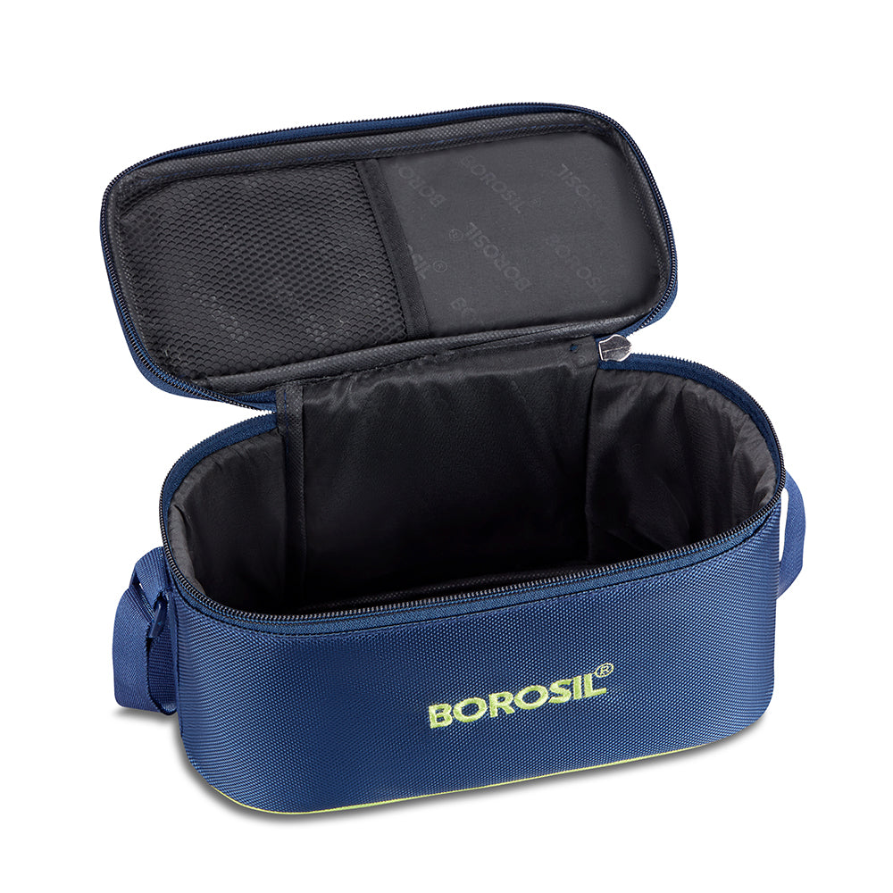 Borosil Blue Lunch Bag, Universal For Set of 4 - (320 ml & 240 ml)