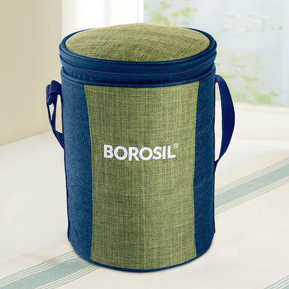 Borosil Ace Lunch Bag, Round For Set of 3 - (400 ml)
