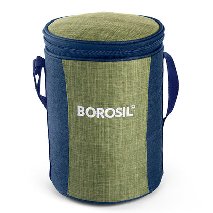 Borosil Ace Lunch Bag, Round For Set of 3 - (400 ml)