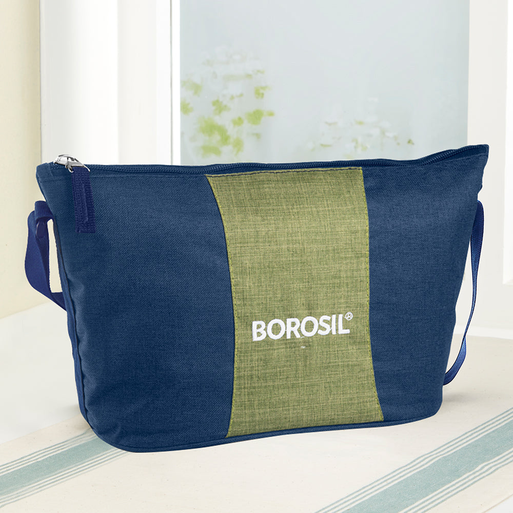 Borosil Ace Lunch Bag, Daisy, For Set of 4, (320ml & 240ml) (Only Bag)