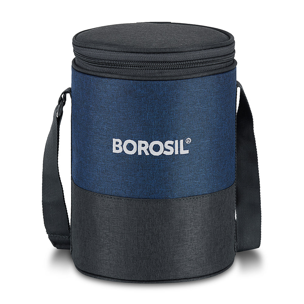 Borosil Elite Lunch Bag, Round For Set of 3 - (400 ml)