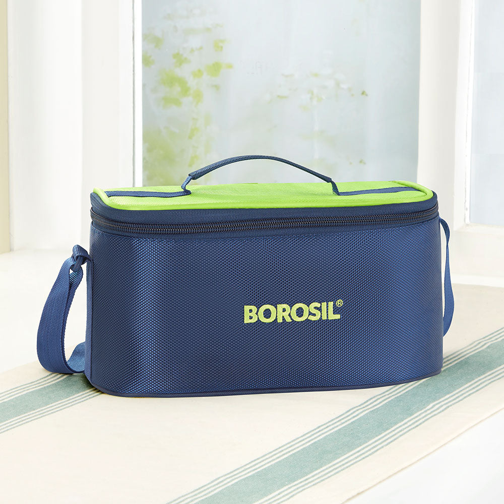 Borosil Alfa Green Lunch Bag, Universal (Only Bag)
