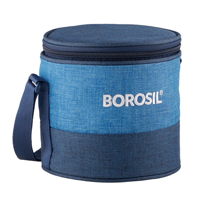 Borosil Prime Tall Lunch Bag, Round For Set of 2 - (400 ml)