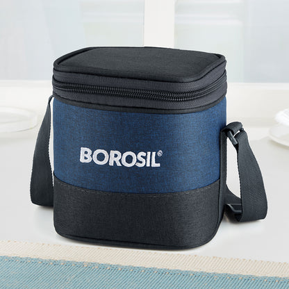Borosil Elite Tall Lunch Bag, Square For Set of 2 - (320 ml)